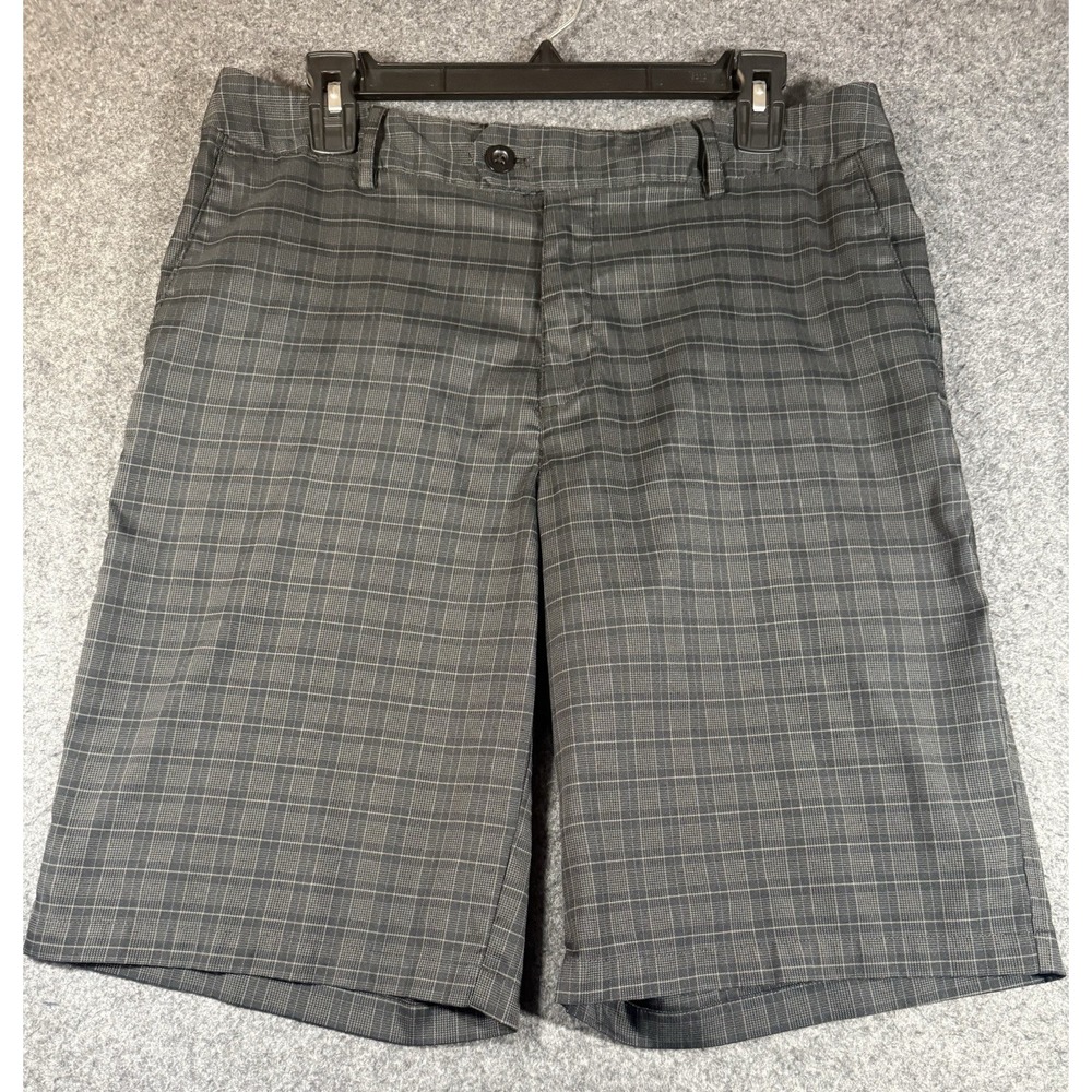 Under Armour Men's Gray Plaid Performance Golf Shorts Size 32
